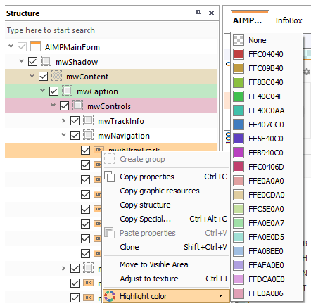 AIMP5: Skin Editor